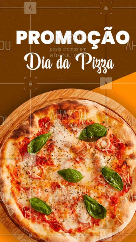posts, legendas e frases de pizzaria para whatsapp, instagram e facebook: Nesse dia além de você comemorar com o seu pedaço de pizza favorito, ainda preparamos uma promoção incrível para você! Compre uma pizza família e ganhe um refrigerante de 2l e a entrega GRÁTIS, não perca e peça logo sua pizza pelo WhatsApp ?(00) 0000-0000! #ahazoutaste #entregas #pizza #pizzaria #promoção #diadapizza  #pizzalovers #delivery #entregasgrátis #refrigrátis