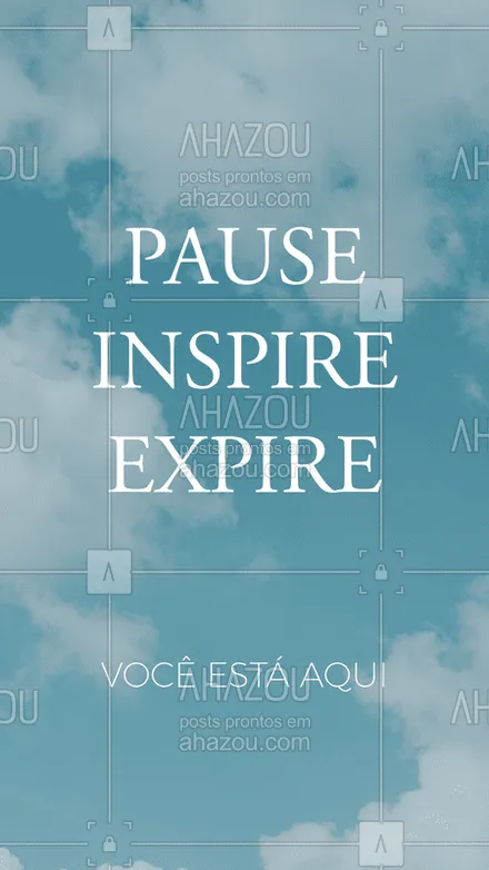 posts, legendas e frases de assuntos variados de Saúde e Bem-Estar para whatsapp, instagram e facebook: Você está aqui e agora, pause e respire ?#pause #respire #inspire #ahazou #mantra