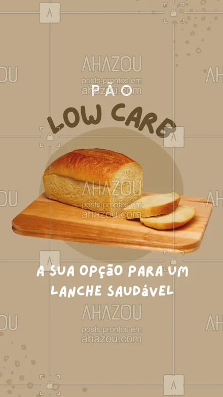 posts, legendas e frases de padaria, saudável & vegetariano para whatsapp, instagram e facebook: Nosso pão low carb é livre de carboidratos e perfeito para dar ainda mais sabor ao seu dia. 🥨🤤#pãolowcarb #ahazoutaste #saudável #padaria 