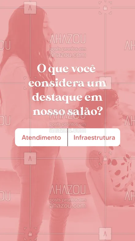 posts, legendas e frases de cabelo para whatsapp, instagram e facebook: Como foi sua última experiência em nosso salão? Conta pra gente e não deixe de votar na enquete! #AhazouBeauty #cabeleireiro #cabelo #cabeloperfeito #hairstyle #hair #hairstylist