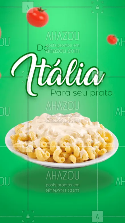 posts, legendas e frases de cozinha italiana para whatsapp, instagram e facebook: Você pode ir até a Itália sem pegar avião! Venha provar nossas massas!
#ahazou #italia #macarrao #restaurante