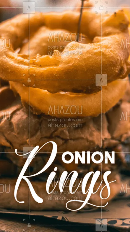posts, legendas e frases de hamburguer para whatsapp, instagram e facebook: Temos porção de onion rings. Troque sua batata do combo pelas deliciosas onion rings ou peça uma porção caprichada desse aperitivo!
#ahazoutaste #onionrings #cebola #porcao #combo #hamburgueriaartesanal #burgerlovers #burger #hamburgueria