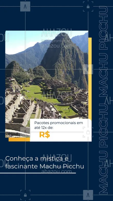 posts, legendas e frases de agências & agentes de viagem para whatsapp, instagram e facebook: Com certeza a cidade perdida dos Incas irá te fascinar! ??
#MachuPicchu #Peru #AméricaLatina #AhazouTravel #viageminternacional #agenciadeviagens #trip #AhazouTravel 