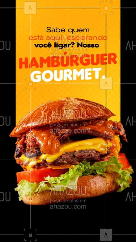 posts, legendas e frases de hamburguer para whatsapp, instagram e facebook: Ele está sentindo a sua falta e esperando por você, venha fazer o seu pedido. #hamburguer #gourmet #convite #gastro #hamburgueria #ahazoutaste