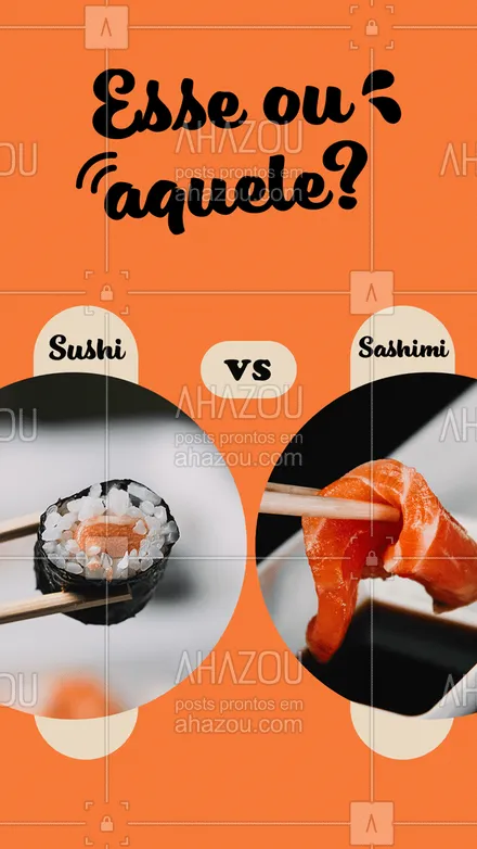 posts, legendas e frases de cozinha japonesa para whatsapp, instagram e facebook: E aí, quando o assunto é japa, qual é a sua escolha? 🤔🍣
#esseouaquele  #ahazoutaste #comidajaponesa  #japanesefood  #japa  #sushidelivery  #sushilovers  #sushitime 