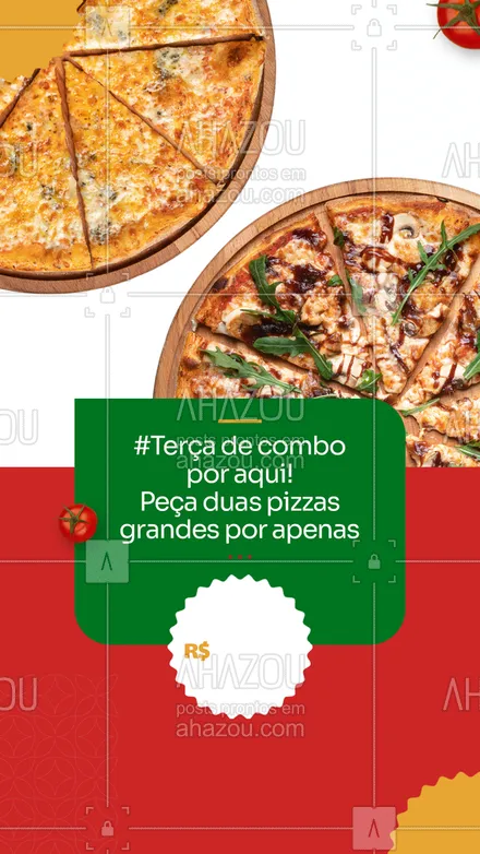 posts, legendas e frases de pizzaria para whatsapp, instagram e facebook: Terça-feira é dia de pizza por aqui! Deixe sua noite mais gostosa, chame a gente através do WhatsApp 🍕📲 (inserir telefone)!

#ahazoutaste #pizzaria  #pizzalovers  #pizzalife  #pizza 