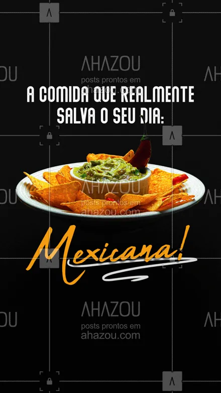 posts, legendas e frases de cozinha mexicana para whatsapp, instagram e facebook: E aí, o que está esperando para pedir a sua? 😋
#comidamexicana #texmex #ahazoutaste #cozinhamexicana  #vivamexico 