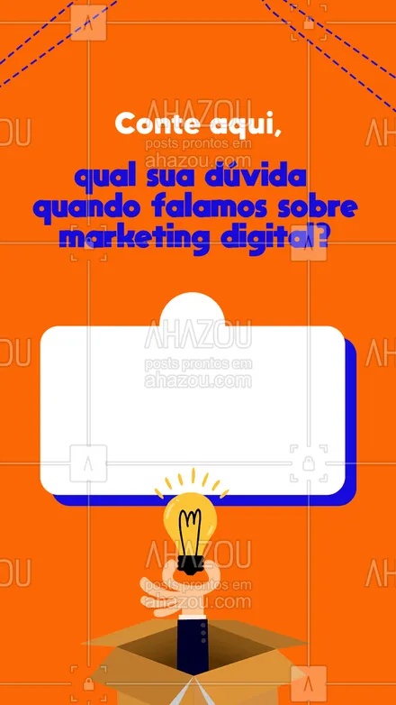 posts, legendas e frases de marketing digital para whatsapp, instagram e facebook: Você possui alguma dúvida quando falamos de marketing digital? #enquete #marketing #mktdigital #ahazoumktdigital #marketingdigital #socialmedia