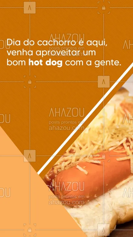 posts, legendas e frases de hot dog  para whatsapp, instagram e facebook: Aqui o seu Dia do cachorro quente é muito mais alegria e saboroso. 🌭 #ahazoutaste #cachorroquente #hotdog #hotdoggourmet #hotdoglovers #diadocachorroquente