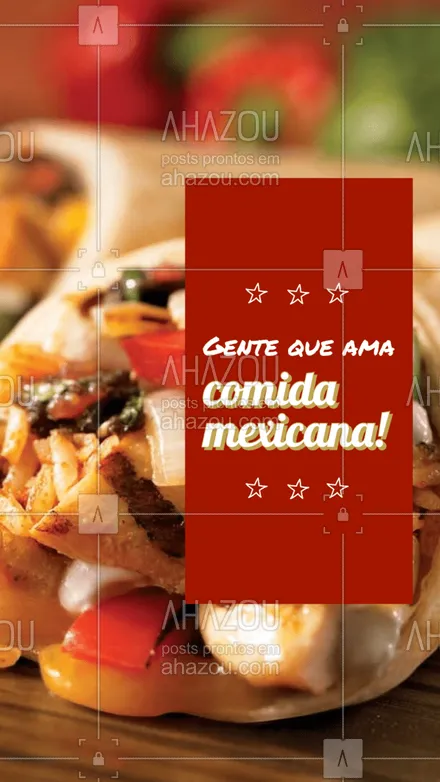 posts, legendas e frases de cozinha mexicana para whatsapp, instagram e facebook: Quem aí também ama comida mexicana levanta a mão ?‍♀‍?‍♂‍! Então aproveite e peça a sua agora mesmo! #comidamexicana #cozinhamexicana #ahazoutaste  #vivamexico #texmex #nachos