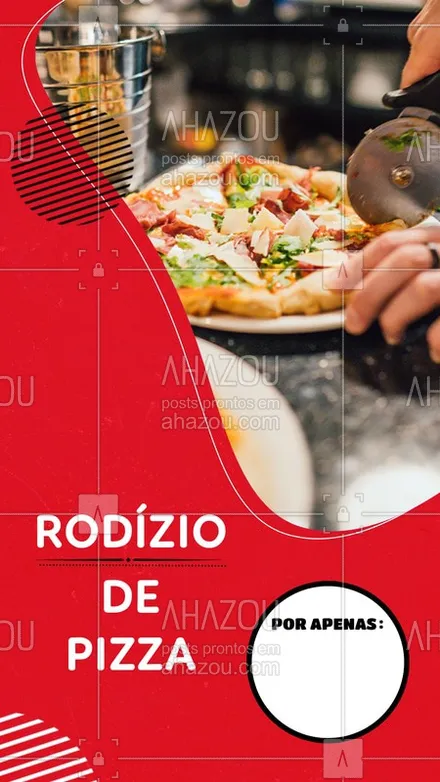 posts, legendas e frases de pizzaria para whatsapp, instagram e facebook: Aproveite nosso rodízio e venha se deliciar com nossas pizzas. ?#Rodizio  #Pizzaria #Ahazou #Pizza  