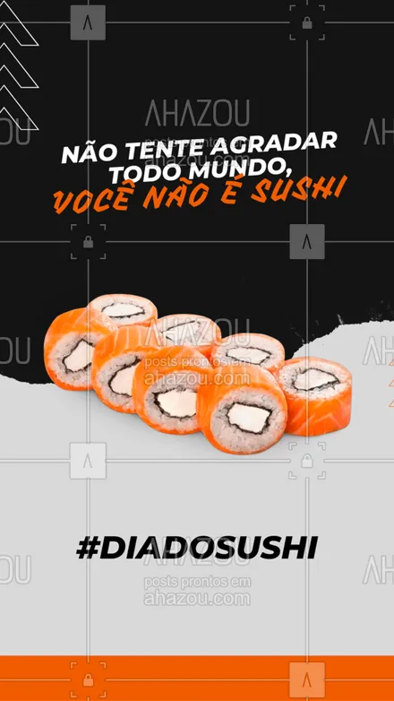 posts, legendas e frases de cozinha japonesa para whatsapp, instagram e facebook: Sushi sim agrada todo mundo! 😍😍😍
#ahazoutaste #japa  #sushidelivery  #sushitime  #japanesefood  #comidajaponesa  #sushilovers 