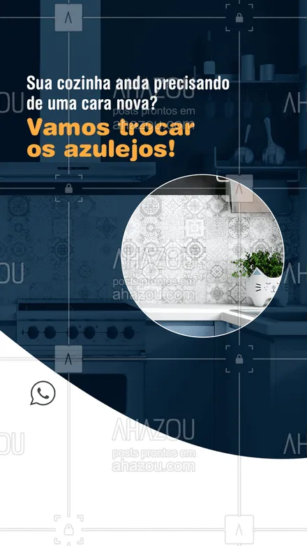 posts, legendas e frases de pedreiro para whatsapp, instagram e facebook: Quem tem uma cozinha com azulejos novinhos não quer guerra com ninguém! ? 
#cozinha #azulejos #AhazouServiços #pedreiro #reforma