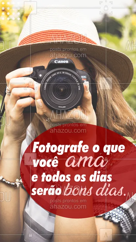 posts, legendas e frases de fotógrafos & estúdios de fotografia para whatsapp, instagram e facebook: Bom dia para quem sabe o que quer fotografar!
#Frases #ahazoufotografia #Fotografia