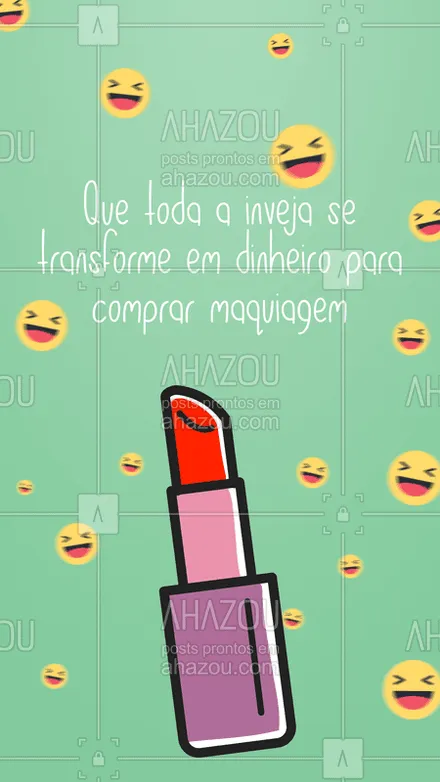 posts, legendas e frases de maquiagem para whatsapp, instagram e facebook: Amém! ? #maquiagem #ahazou #makeup #beleza