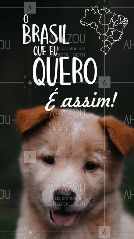 posts, legendas e frases de assuntos variados de Pets para whatsapp, instagram e facebook: Quem aí também acredita que só os filhotes fofos podem salvar o Brasil? ?? #cachorro #filhote #puppy #ahazoupet #animais #petshop 