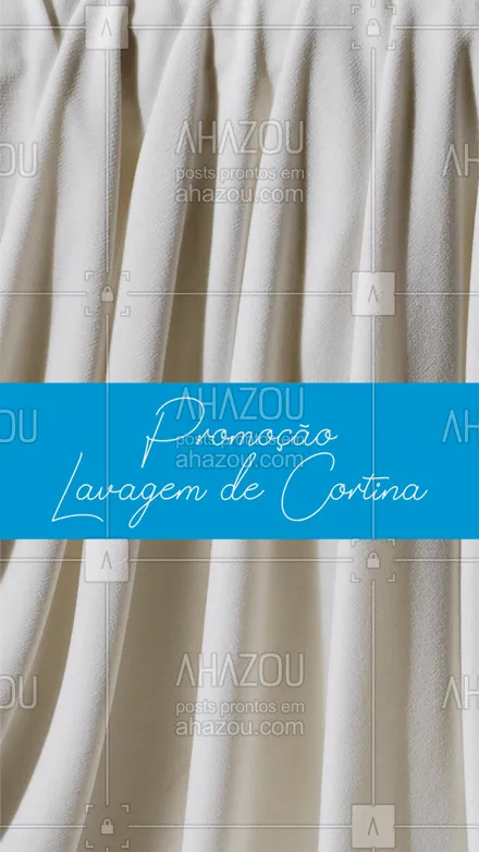 posts, legendas e frases de lavanderia para whatsapp, instagram e facebook: Aproveite nossa PROMOÇÃO desse mês e deixe a sua casa com cheirinho de limpeza e livre da poeira que as cortinas acumulam. ??
.
Lavagem de cortina a partir de R$xx,xx o metro linear!
.
#AhazouServiço #promoção #casa #cortina #limpeza #lavar #passar #lavanderia  