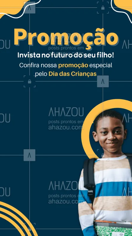 posts, legendas e frases de línguas estrangeiras para whatsapp, instagram e facebook: Invista no futuro do seu filho desde agora! Aproveite nossa promoção pelo Dia das Crianças! #idiomas #EscolaDeIdiomas #promoção #AhazouEdu  #aulasdeespanhol  #aulasdeingles  #aulasdefrances 