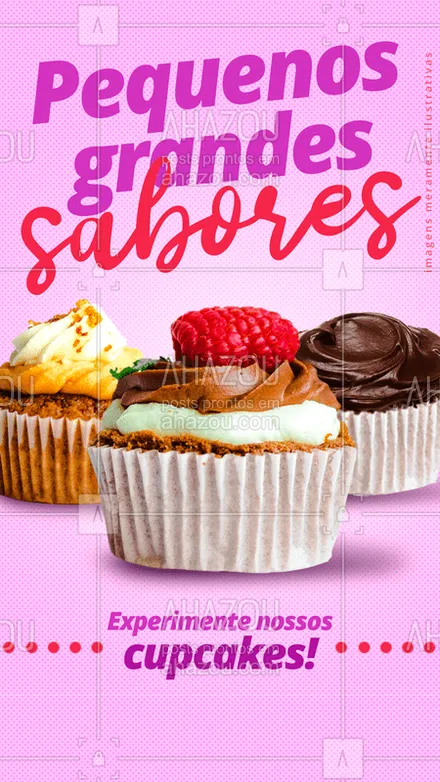 posts, legendas e frases de doces, salgados & festas para whatsapp, instagram e facebook: Pequenos no tamanho, imensos no sabor
 Experimente já e apaixone-se! ?❤

#cupcake #bolo #doce #sabor #ahazou #confeitaria
