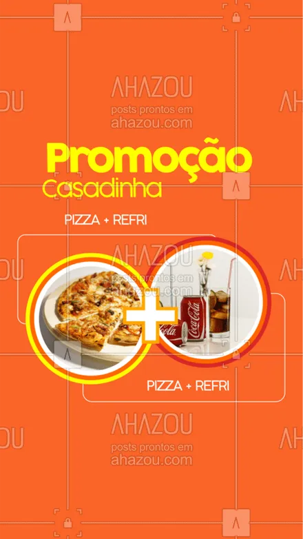 posts, legendas e frases de pizzaria para whatsapp, instagram e facebook: Vamos de promoção? ? Aproveite nossa promo casadinha: pizza + refri por apenas XXX

#pizzaria #ahazoutaste #pizza #refrigerante 