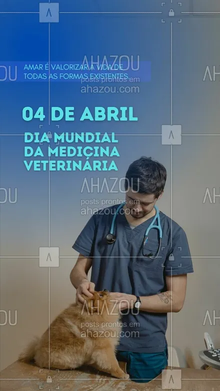 posts, legendas e frases de veterinário para whatsapp, instagram e facebook: Se tem uma profissão que trabalha com amor, é o médico veterinário. Parabéns à todos os colegas de profissão! 🐾💛
#diadamedicinaveterinaria #medicinaveterinaria #AhazouPet #medvet  #petvet  #vet  #veterinaria 