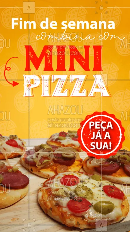 posts, legendas e frases de pizzaria, comidas variadas para whatsapp, instagram e facebook: As melhores mini pizzas direto para a sua casa, aproveite! ?? 
#MiniPizza #Pizza #PizzaDelivery #ahazoutaste  #pizzaria #pizzalife #pizzalovers