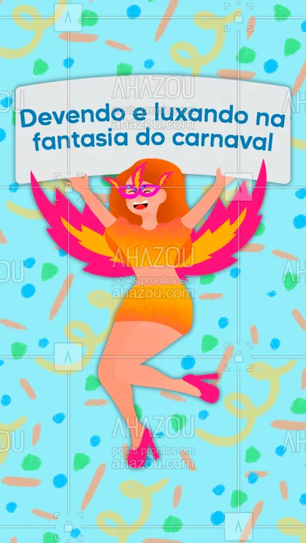 posts, legendas e frases de assuntos variados de Moda para whatsapp, instagram e facebook: Devendo? Sim, mas não podemos deixar de “luxar” na hora de escolher o melhor look para o carnaval.

 #fashion  #lookdodia  #moda #AhazouFashion #style #carnaval #lookdecarnaval #fantasiadecarnaval #devendoeluxando #engraçado