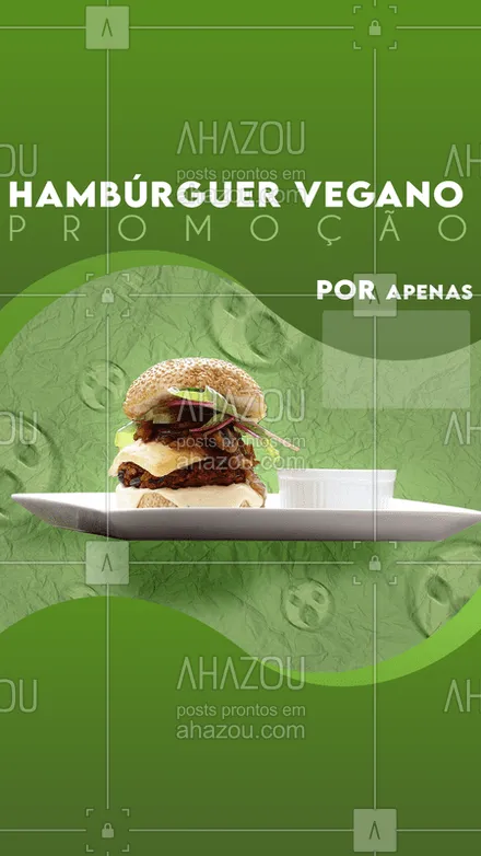 posts, legendas e frases de hamburguer, saudável & vegetariano para whatsapp, instagram e facebook: Temos promoção para os veganos também! Não perca a chance de experimentar nosso burguer vegano por um preço muito camarada!?? #vegan #ahazou #food #saude