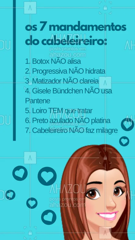 posts, legendas e frases de cabelo para whatsapp, instagram e facebook: Quem concorda? ?? #cabelo #ahazou #cabeleireiro #engraçado