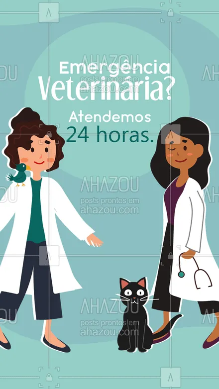 posts, legendas e frases de veterinário para whatsapp, instagram e facebook: Precisou de ajuda na madrugada? Estamos abertos 24 horas. 🐾#comunicado #funcionamento #AhazouPet #horário #clinicaveterinaria #veterinaria