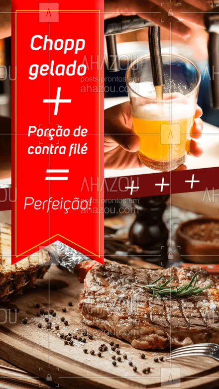 posts, legendas e frases de bares para whatsapp, instagram e facebook: Quem tem um chopp gelado na mão e uma porção de carne feita na hora tem tudo! Aqui tem! ?#ahazoutaste  #bar #mixology #pub #cocktails #lounge #drinks #chopp #porção #bebida #opções