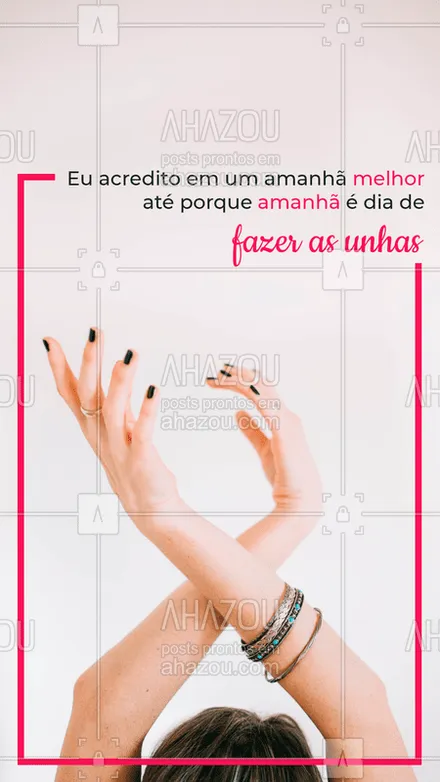 posts, legendas e frases de manicure & pedicure para whatsapp, instagram e facebook: Agendou seu horário? #manicure #ahazou #esmalte #horario 