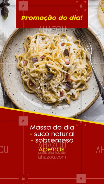 posts, legendas e frases de cozinha italiana, à la carte & self service para whatsapp, instagram e facebook: Dê um up no almoço de hoje! #almoco  #pratododia  #comida  #gastronomia  #ahazou #sobremesa
