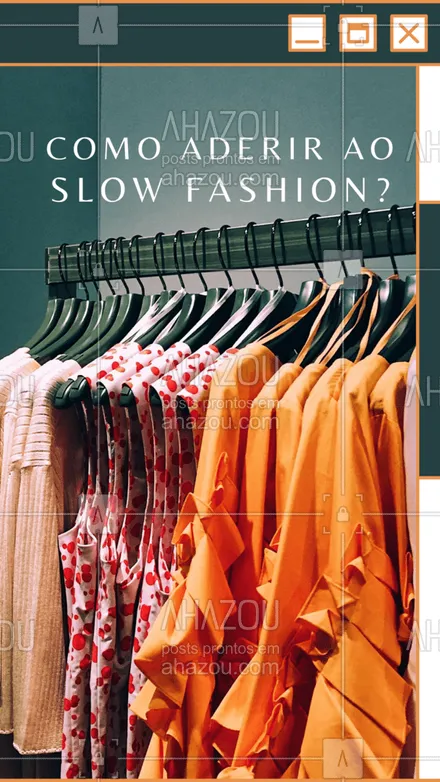 posts, legendas e frases de assuntos variados de Moda para whatsapp, instagram e facebook: Para aderir ao slow fashion é necessário dar valor as roupas, questionar como e sob quais condições elas foram feitas. Analisar a matéria-prima e os processos de produção. Ou seja, quanto mais informações sobre a marca mais será possível entender como a marca se preocupa com quem usa suas peças. 👚👖 #AhazouFashion #fashion #lookdodia #moda #outfi #modasustentavel #slowfashion