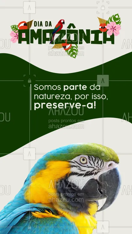 posts, legendas e frases de posts para todos para whatsapp, instagram e facebook: Preservar a vida da natureza é preservar a nossa própria vida! #ahazou #frasesmotivacionais  #motivacionais  #motivacional   #quote #diadaAmazônia 