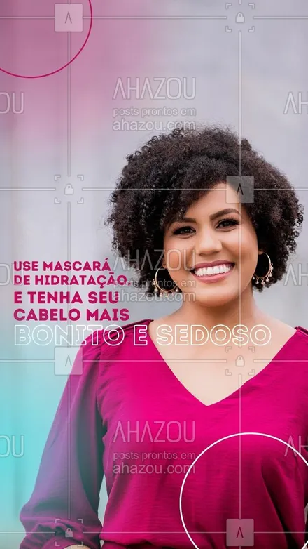 posts, legendas e frases de cabelo para whatsapp, instagram e facebook: Mascará de hidratação é uma opção incrível para você que ta sem tempo para ir ao salão e quer dar um trato no seu cabelo, a mascará te possibilita deixar o seu cabelo lindo diretamente da sua casa, lembrando é importante usar a máscara da mentira correta para ter os melhores resultados. #AhazouBeauty #salaodebeleza  #hairstylist  #hairstyle  #cabeloperfeito  #cabeleireiro  #cabelo  #hair  #hidratacao  