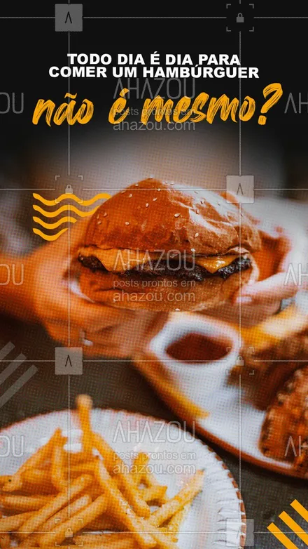 posts, legendas e frases de hamburguer para whatsapp, instagram e facebook: Está com aquela vontade de hambúrguer? Venha conferir nossos mais variados hambúrgueres para ter uma experiência incrível com o melhor da região. Para mais informações ligue (inserir número).

 #artesanal  #burger  #burgerlovers #ahazoutaste #hamburgueria  #hamburgueriaartesanal #marquealguém
