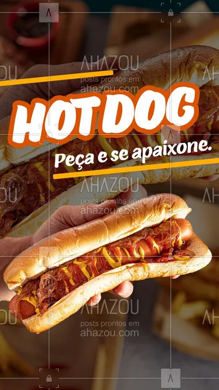 posts, legendas e frases de hot dog  para whatsapp, instagram e facebook: Aqui fazemos o seu hotdog com muita qualidade.
Só utilizamos ingredientes de primeira para você se surpreender em qualidade e sabor.
Peça já o seu.
#ahazoutaste #hotdog  #cachorroquente  #hotdoglovers  #hotdoggourmet  #food 