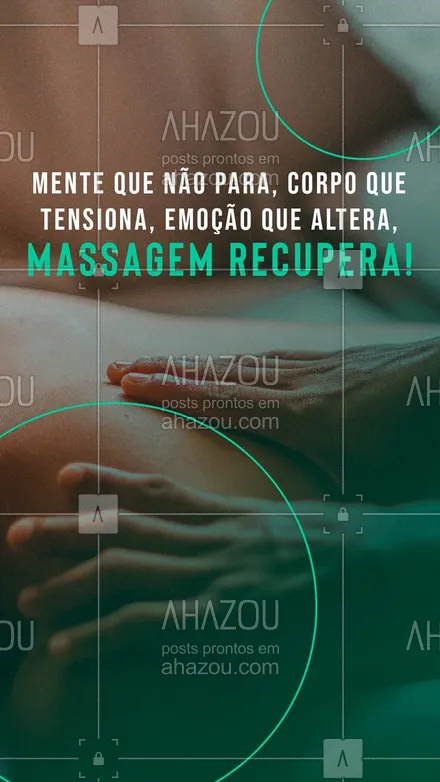 posts, legendas e frases de massoterapia para whatsapp, instagram e facebook: Seu corpo está pedindo uma massagem, né!? Se recupere aqui, cuide de você! #AhazouSaude  #quickmassage #massoterapia #relax #massoterapeuta #massagem #corpo #saúde #autocuidado