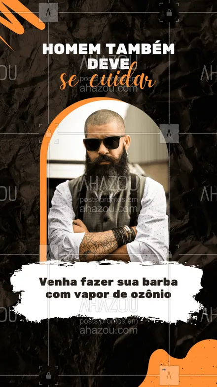 posts, legendas e frases de barbearia para whatsapp, instagram e facebook: Novidade na barbearia.
Vapor de ozônio na barba.
Entre em contato e descubra todos os benefícios.
#AhazouBeauty #barberLife  #barbeirosbrasil  #brasilbarbers  #barbeiro  #barberShop  #barbearia  #barba  #cuidadoscomabarba  #barber  #barbeiromoderno  #barbershop 