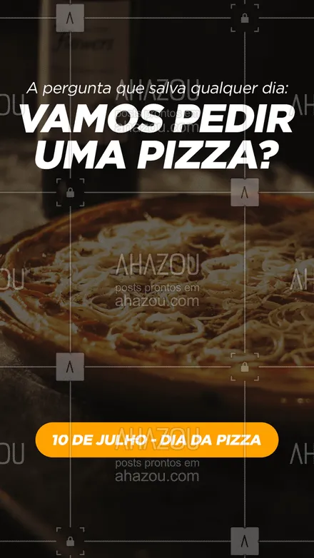 posts, legendas e frases de pizzaria para whatsapp, instagram e facebook: Por mais perguntas como esta! Feliz Dia da Pizza! ??
#ahazoutaste #pizza  #pizzaria  #pizzalife  #pizzalovers #DiadaPizza
