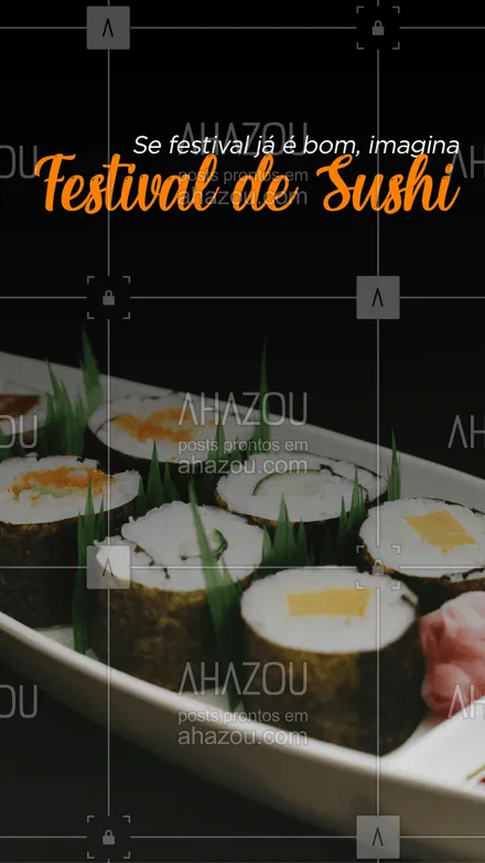 posts, legendas e frases de cozinha japonesa para whatsapp, instagram e facebook: Isso com certeza precisa estar nos seus afazeres do dia! ??
#festival #comidajaponesa #ahazoutaste #sushitime #japa #sushilovers #japanesefood