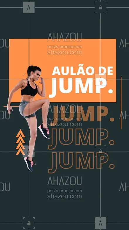 posts, legendas e frases de personal trainer para whatsapp, instagram e facebook: Venha aproveitar os benefícios do Jump com a gente!
Esperamos você!
#AhazouSaude #jump #aulas  #personal  #personaltrainer  #boratreinar  #nopainnogain 