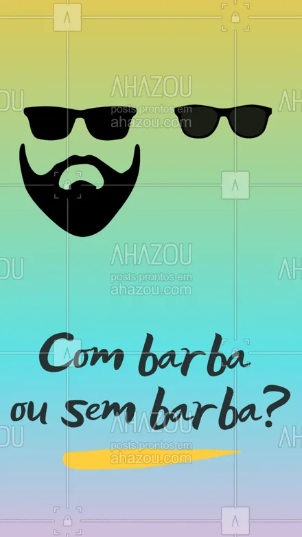 posts, legendas e frases de barbearia para whatsapp, instagram e facebook: Com barba ou sem barba? A primeira barba de um homem a gente nunca esquece não é meu filho, mas o papai estará sempre aqui para ensinar como fazer a barba e continuar crescendo.  
 #AhazouBeauty  #barbeirosbrasil #barbeiro #barberShop #barber #barbearia #barberLife #barba