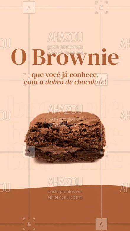 posts, legendas e frases de doces, salgados & festas, confeitaria para whatsapp, instagram e facebook: O que você está esperando para encomendar o seu brownie? 😋
#brownie #confeitaria #ahazoutaste  #docinhos  #bolo 