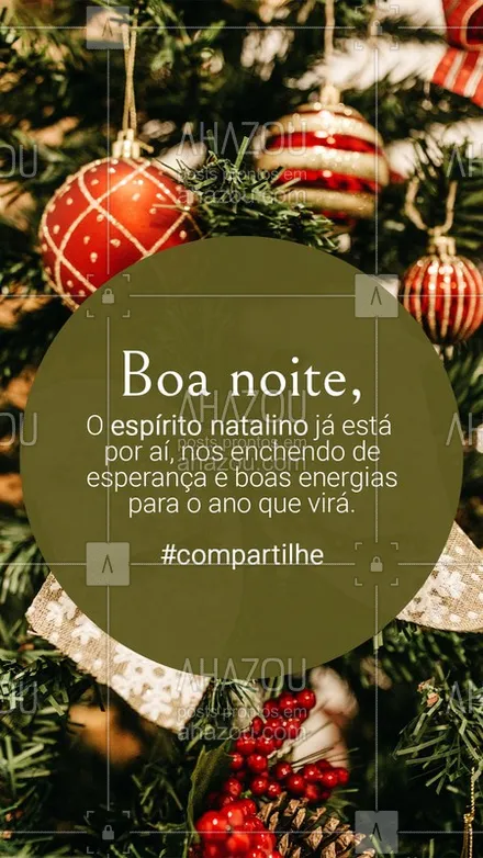 posts, legendas e frases de posts para todos, assuntos gerais de beleza & estética para whatsapp, instagram e facebook: Noite feliz...
O espírito natalino já chegou!

#natal #ahazou #boanoite