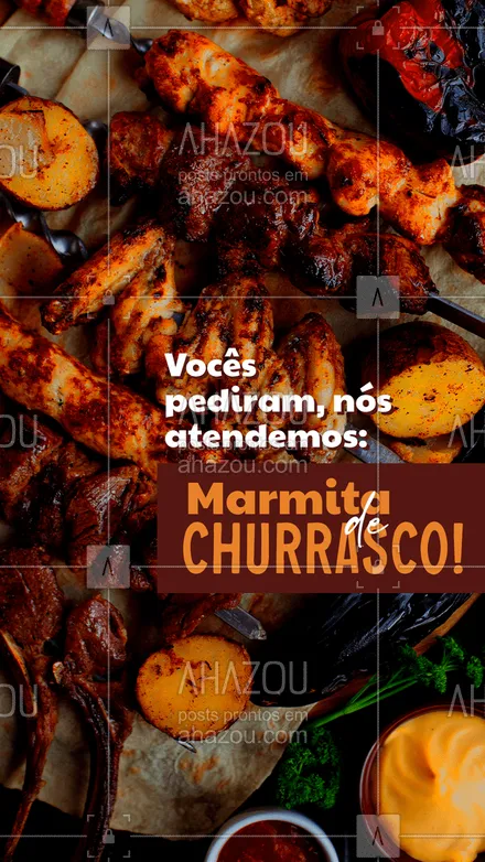 posts, legendas e frases de marmitas, açougue & churrasco para whatsapp, instagram e facebook: Gostou dessa novidade? Venha provar! #ahazoutaste #açougue  #barbecue  #churrasco  #marmitas  #marmitando 