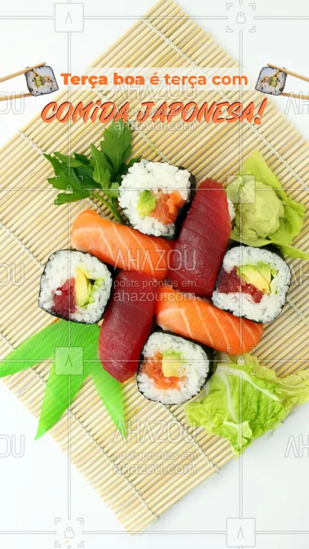 posts, legendas e frases de cozinha japonesa para whatsapp, instagram e facebook: O que você está esperando para comer o seu japa favorito? 🤩
#ahazoutaste #comidajaponesa  #japa  #japanesefood  #sushidelivery  #sushilovers  #sushitime 