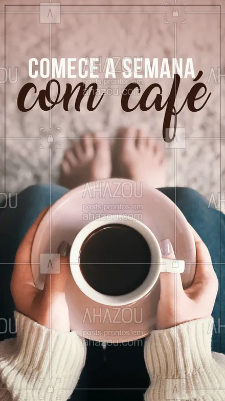 posts, legendas e frases de cafés para whatsapp, instagram e facebook: Toda boa semana com um bom café! Concordam? ☕️ #café #ahazoutaste #cafés #boasemana
