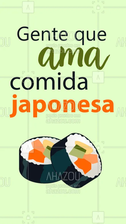 posts, legendas e frases de cozinha japonesa para whatsapp, instagram e facebook: Quem aí se identifica? ???? 
#japa #comidajaponesa #ahazoutaste   #sushitime #sushitime #japanesefood #japanesefood #sushilovers #sushilovers